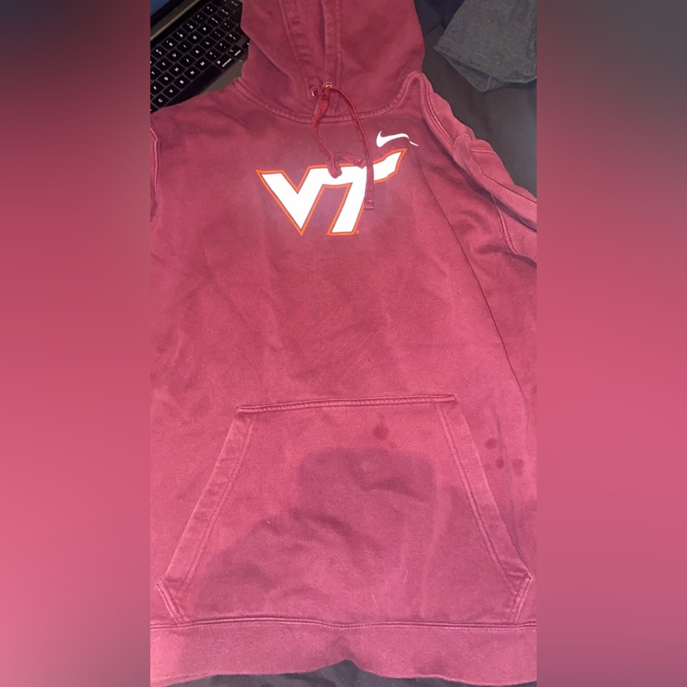 Red Nike hoodie